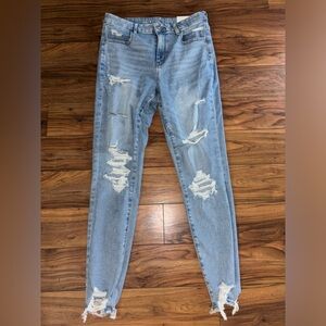 American Eagle Jeans Curvy High Rise Jeggings Size 12 Long